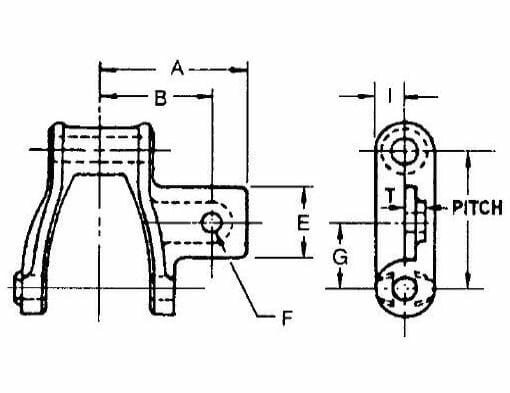 Cast H-Type Mill Chain - A-1 Attachment - Image 2