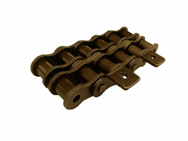 ANSI Standard Double-Strand Roller Chain - A-1 Attachment