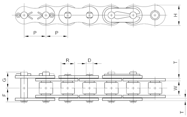 41 ANSI Standard Roller Chain Size | Size 41 Roller Chain Size Chart