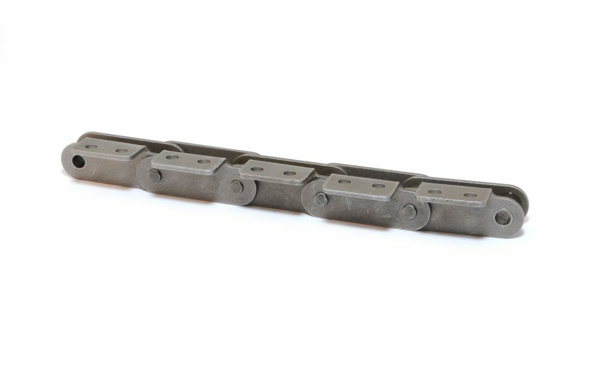 C2050R A-2 /
C2052R A-2 - ANSI Standard Double Pitch Roller Chain A-2 Attachment