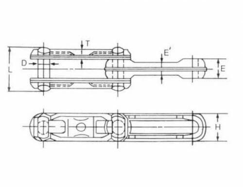X678 Chain Layout X678 - Drop Forged Rivetless Chain - PEER Chain