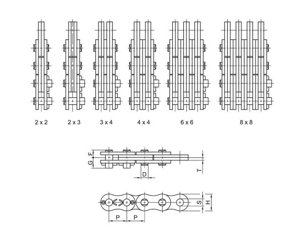 BL534 - ANSI Standard BL Series Leaf Chain - Image 2