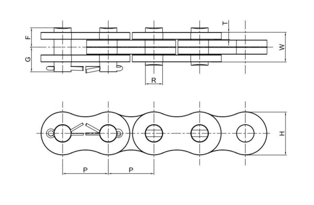 BL822 - ANSI Standard BL Series Leaf Chain - PEER Chain